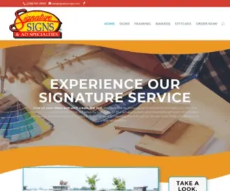 Signaturesigns.com(Signature Signs) Screenshot