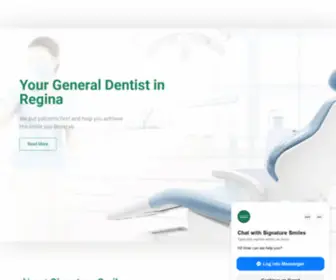 Signaturesmiles.ca(Dentist Regina SK) Screenshot