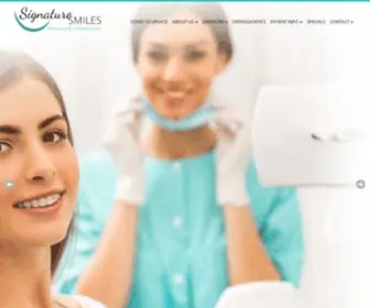 Signaturesmilesoftexas.com(Signature Smiles) Screenshot