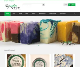 Signaturesoaps.co.uk(Signature Soaps) Screenshot