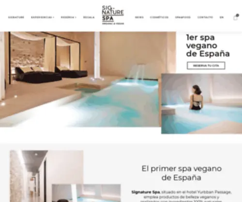Signaturespa.es(Signature Spa) Screenshot