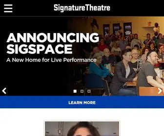 Signaturetheatre.org(Signature Theatre in New York City) Screenshot