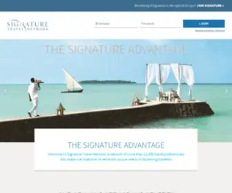 Signaturetravelnetwork.com(Signature Travel Network) Screenshot