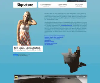 Signaturetreadmilldesks.com(Treadmill Desks) Screenshot