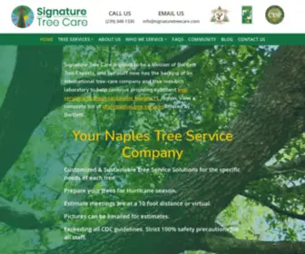 Signaturetreecare.com(Naples Tree Service Company) Screenshot