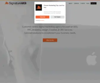 Signatureweb.ca(SEO, PPC & Paid Social Digital Marketing Agency) Screenshot