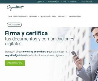 Signaturit.com(Electronic signature and trust services in the EU) Screenshot