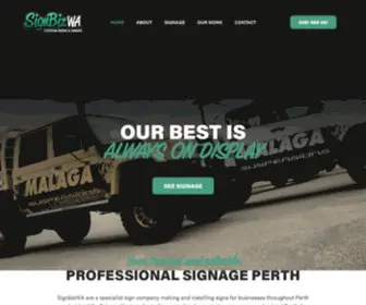 Signbizwa.com.au(Signage Perth) Screenshot