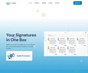 Signbox.io(Your Signatures in One Box) Screenshot