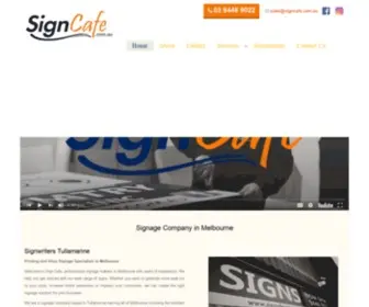 Signcafe.com.au(Sign Cafe) Screenshot