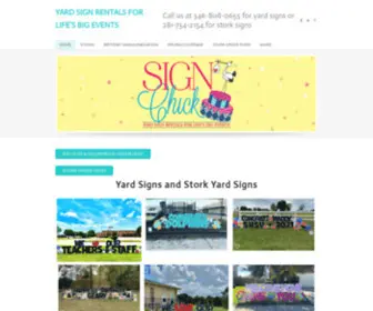 Signchick.com(Sign Chick Yard Sign Rentals) Screenshot