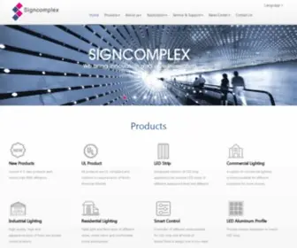 Signcomplex.co.uk(LED Light Manufacturer) Screenshot