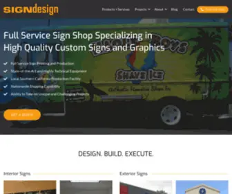 Signdesignoc.com(Custom Signs with Sign Design) Screenshot