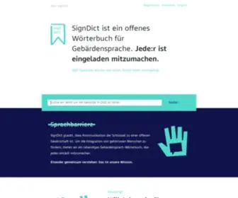 Signdict.org(SignDict) Screenshot