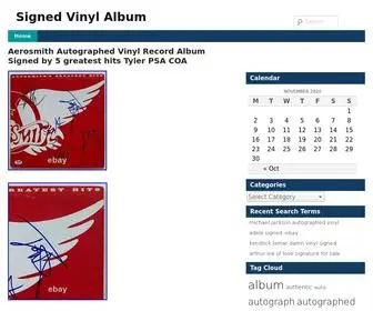 Signedvinylalbum.net(Signed Vinyl Album) Screenshot