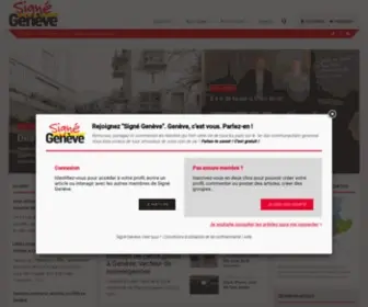 Signegeneve.ch(Signé Genève) Screenshot