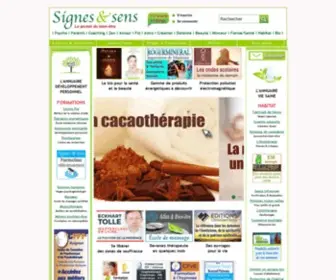 Signesetsens.com(Signes et sens : Le portail Psycho) Screenshot