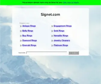 Signet.com(SIGNATURE BANK) Screenshot