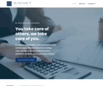 Signethcc.com(Signet Healthcare Consultants) Screenshot