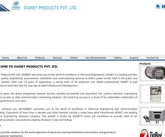 Signetproducts.in(Signet Products Pvt) Screenshot