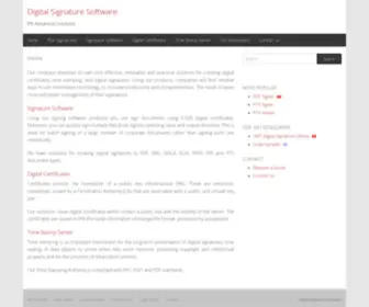 Signfiles.com(PKI Advanced Solutions) Screenshot