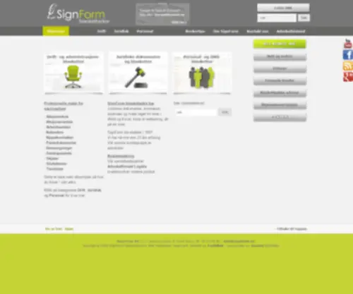 Signform.com(Juridiske dokumenter) Screenshot