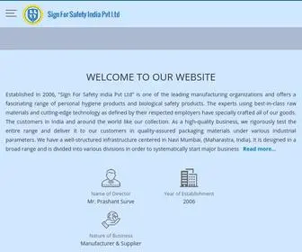 Signforsafety.in(Sign For Safety India Pvt Ltd) Screenshot