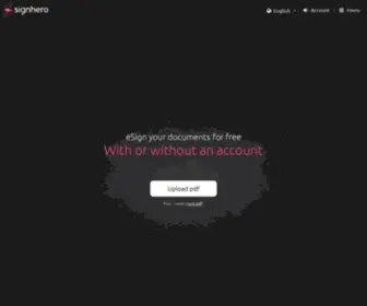 Signhero.io(ESignatures) Screenshot