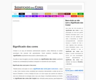 Significadodascores.com.br(Significado das Cores) Screenshot