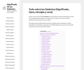 Significadodelosimbolos.com(Todo sobre los Símbolos) Screenshot