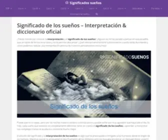 Significados-Suenos.com(Significado de los Sueños) Screenshot