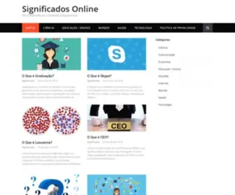 Significadosonline.org(Significados online) Screenshot