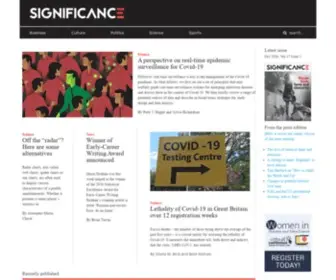 Significancemagazine.com(Significance is an official magazine and website of the Royal Statistical Society (RSS)) Screenshot