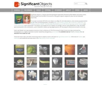 Significantobjects.com(Significant Objects) Screenshot