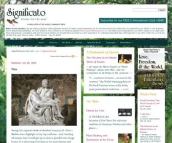 Significatojournal.com(The Significato Journal) Screenshot