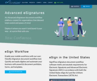 Signiflow.us(SigniFlow Advanced eSignature Document Workflow) Screenshot