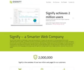 Signify.co.nz(Your specialist partner in modern digital platforms) Screenshot