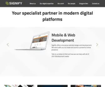 Signify.nz(Your specialist partner in modern digital platforms) Screenshot