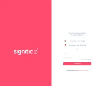 Signitic.app(Gestion centralisée de vos signatures e) Screenshot