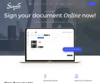 Signitonline.co.uk(Electronic Signature) Screenshot