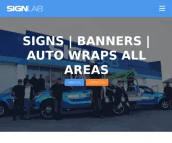 Signlab.com.au(Signs and Banners) Screenshot