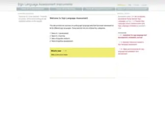 Signlang-Assessment.info(Signlang Assessment info) Screenshot