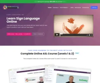 Signlanguage101.com(Sign Language 101) Screenshot