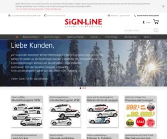 Signline.de(Sign-Line Werbeservice) Screenshot
