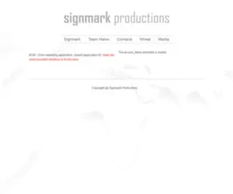 Signmarkproductions.com(Signmark Productions) Screenshot