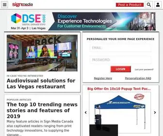 Signmedia.ca(Where Image and Innovation Converge) Screenshot