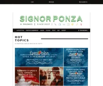 Signorponza.com(Blog) Screenshot