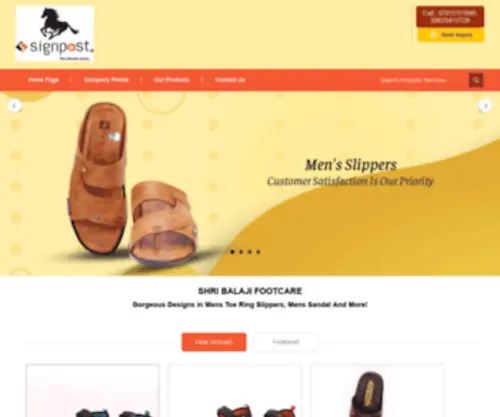 Signpost.co.in(SHRI BALAJI FOOTCARE) Screenshot