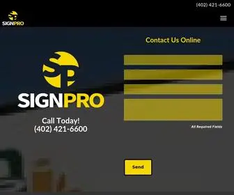 Signprolincoln.net(Sign Pro of Lincoln) Screenshot