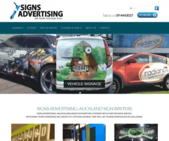 Signsadvertising.co.nz(Signs Advertising) Screenshot